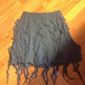 bebe Gray Blue Asymmetrical Skirt
